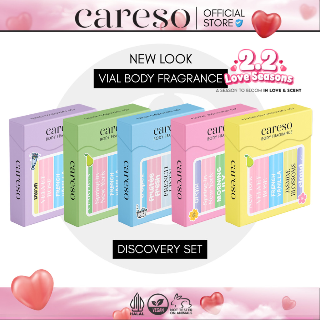 CARESO Body Fragrance The MINIs Fresh/Floral/Fruity/Favorite Discovery Set