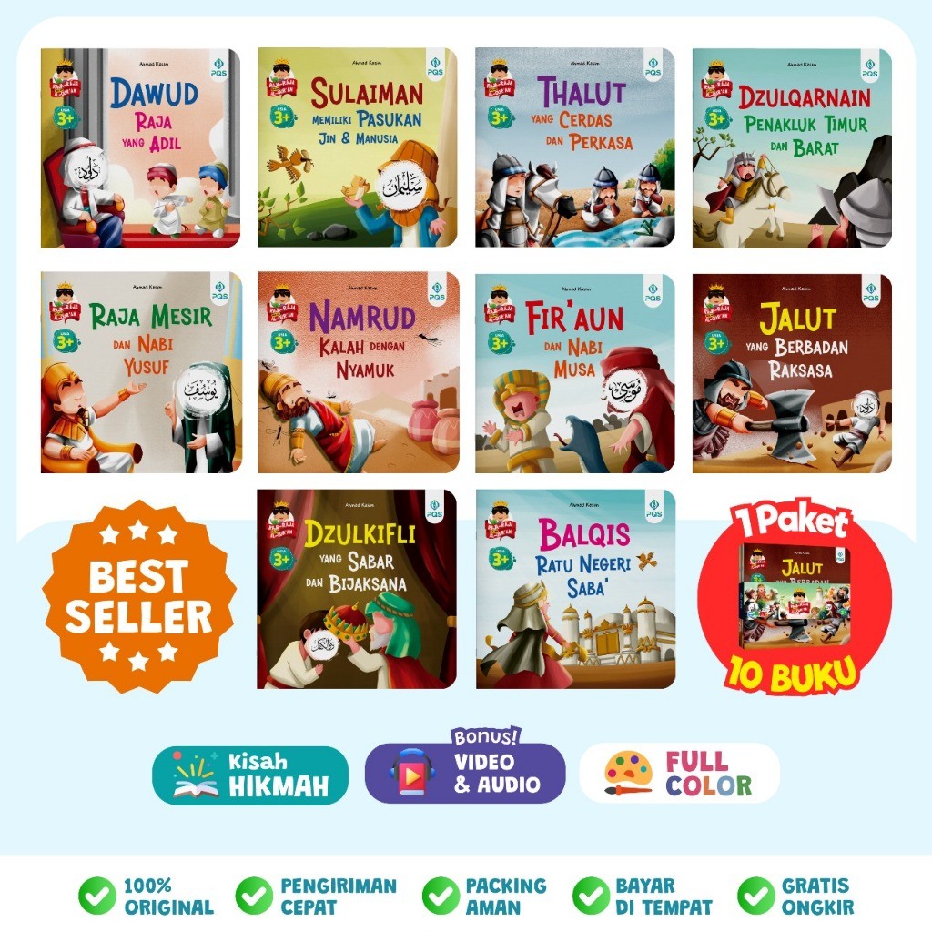 ABC BOOKS - Buku Cerita Anak Bergambar RAJA-RAJA DALAM AL-QUR'AN