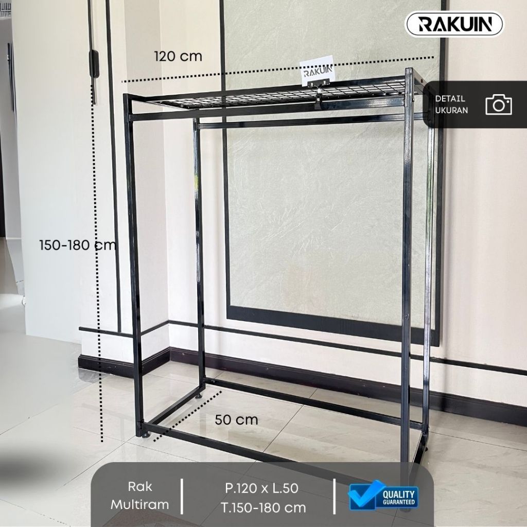PROMORAK MULTIRAM - RAK BAJU  / GAWANG BAJU UNTUK GAUN , GAMIS , PAKAIAN/ DISPLAY TOKO , BUTIK  - RA