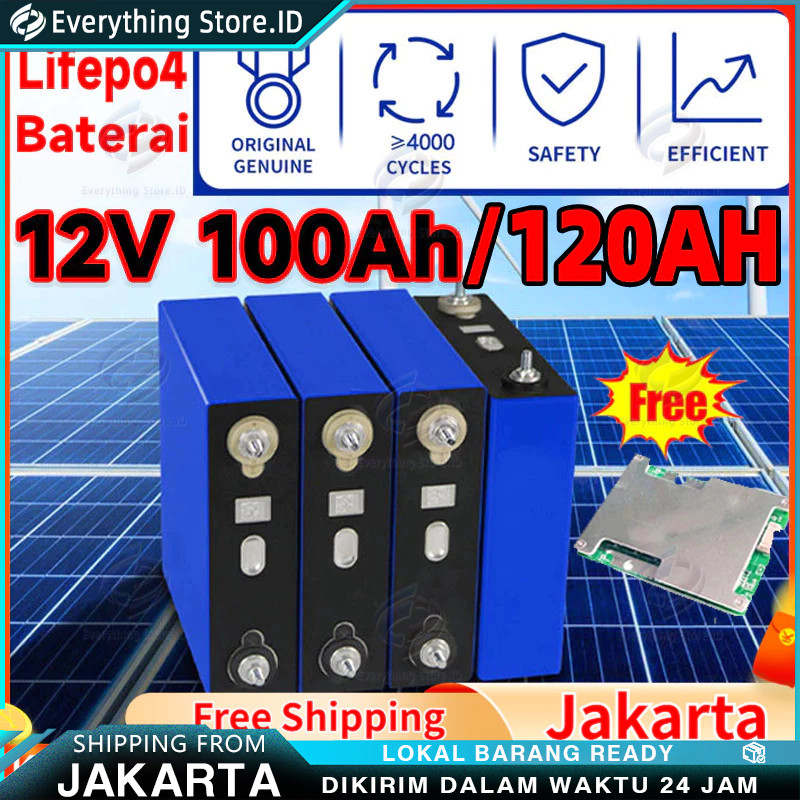 120ah/100AH Lifepo4 cod 100% baterai baru 2026 CATL/BYD Battery Lifepo4 12v 120ah/100AH Battery Life