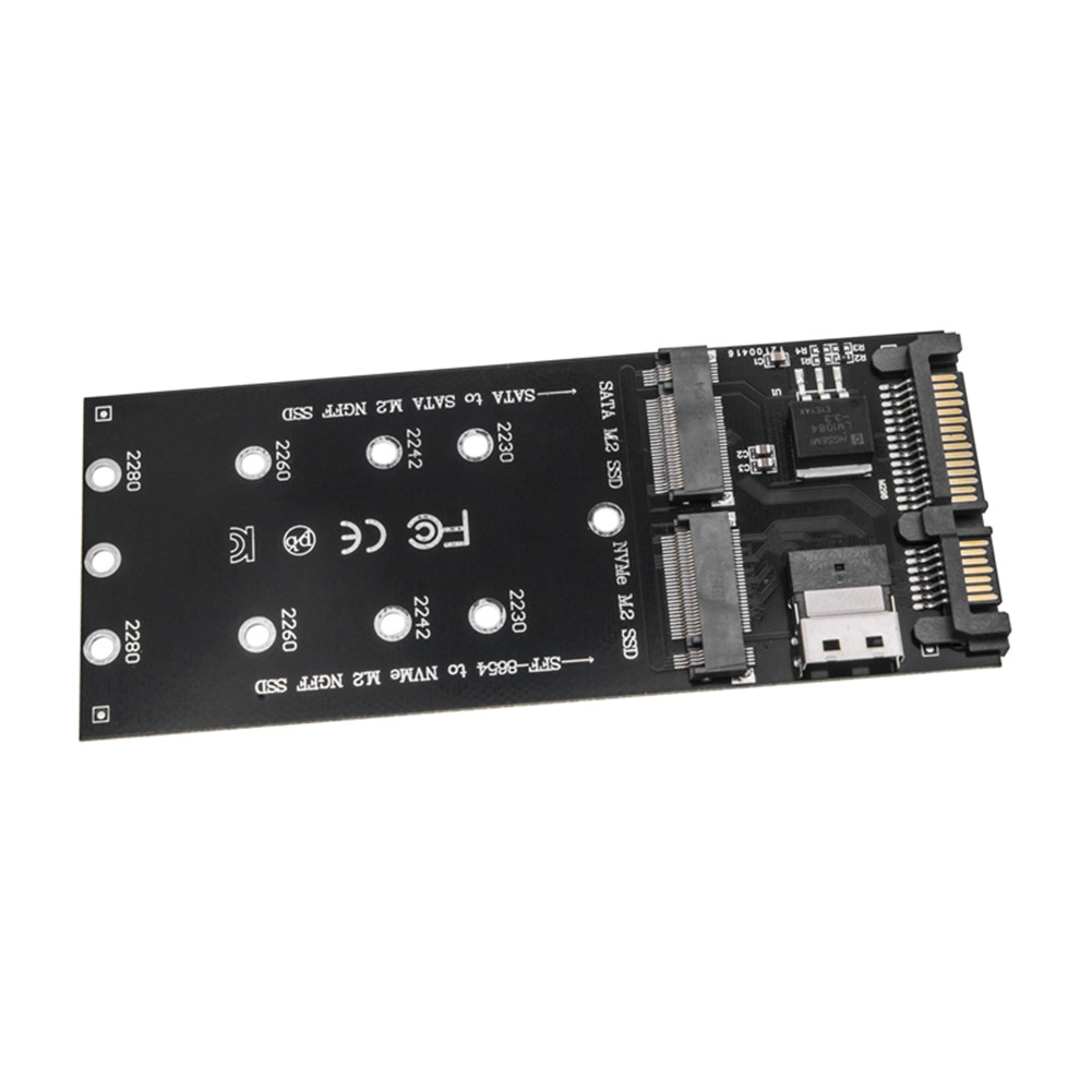 M2 To SATA Adapter SFF8654 To M2 NVME SSD Converter 22Pin SATA To M2 Expansion Card Converter Riser 