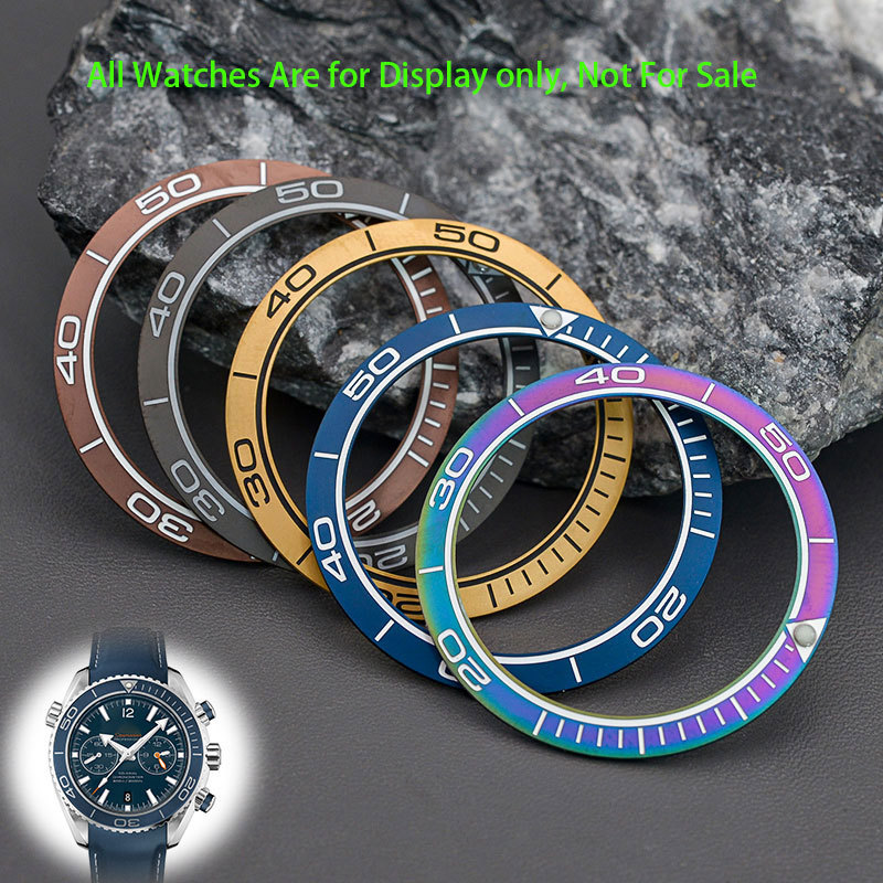 38*30.5mm Sloping Ceramic or Aluminum Bezel ert Replacement of Watch Accessories Fit Omega Bezel Sea