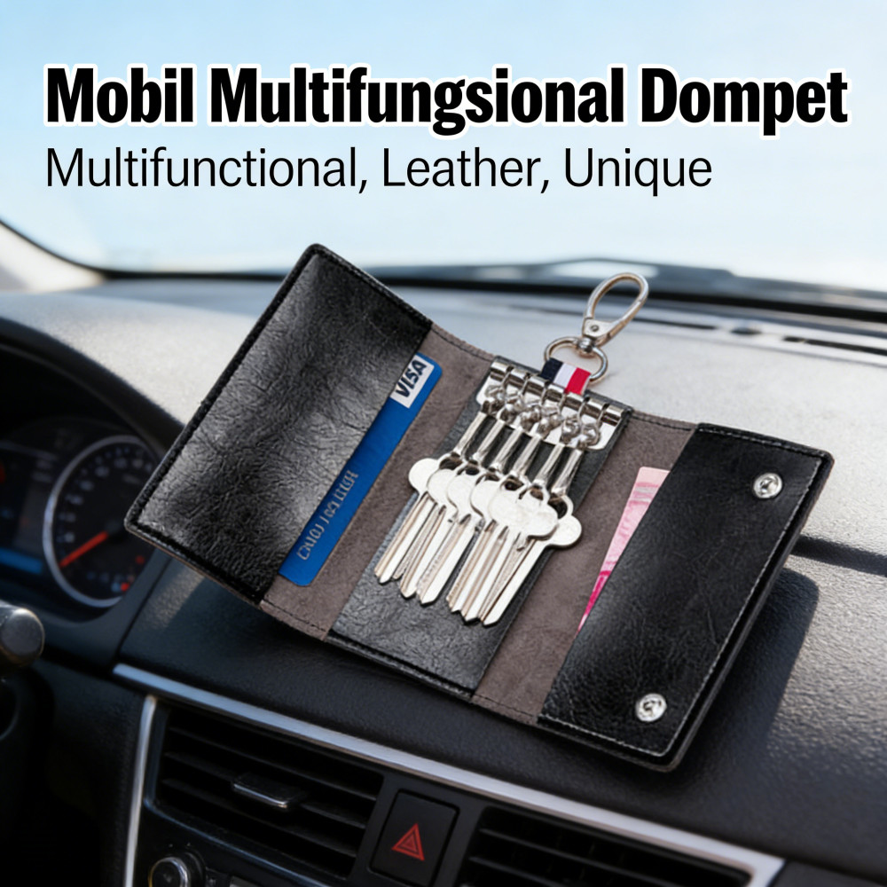 Dompet Gantungan Kotak kunci Unik Mobil Resleting Murah Stnk Lipat Leather Kartu dompet Dompet Stnk 