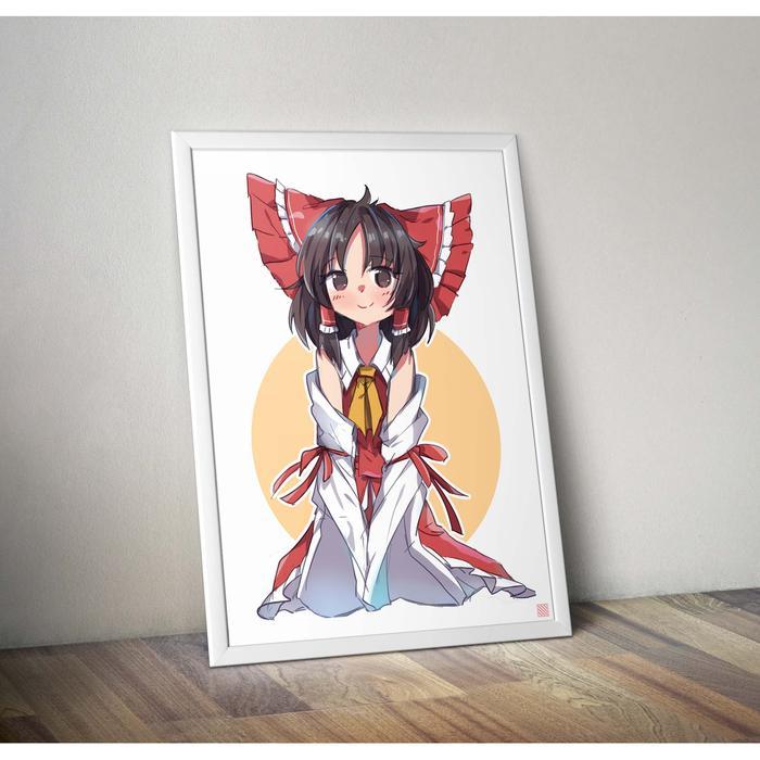 Poster Anime - Reimu [Touhou] - Ukuran A5