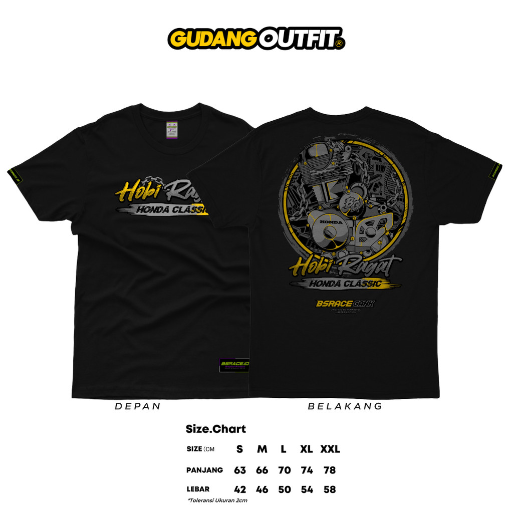 Kaos Herex Hobi Ragat Honda Cb Gl Megapro Tiger | Baju Racing Honda Herex Original