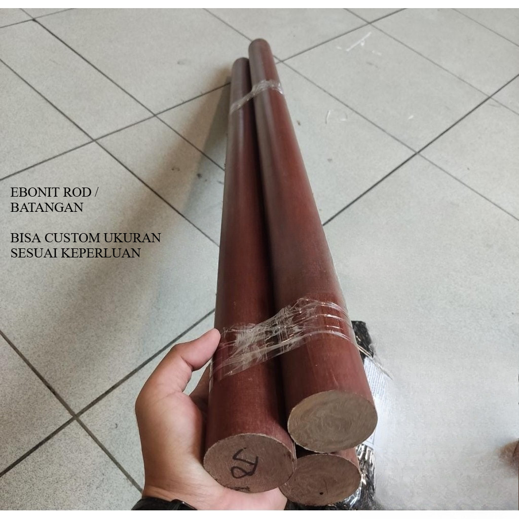 Ebonit Rod Batangan Diameter 10mm ( Pertinax Batangan)