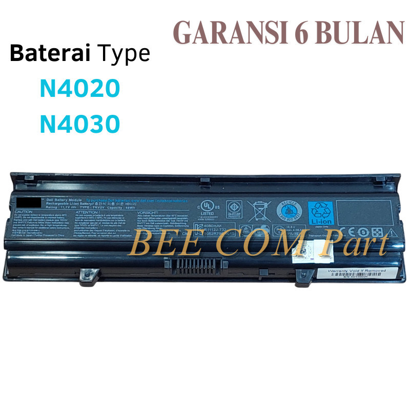 Baterai Batre Laptop  Inspiron N4020 N4030 N4030D Series -BEE
