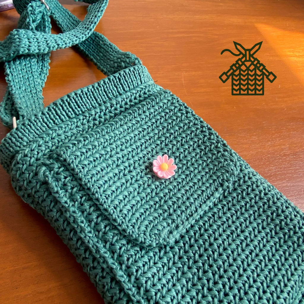 DISKON tas hp rajut unik / slingphone rajutan murah / haneen phonebag / souvenir tas rajut