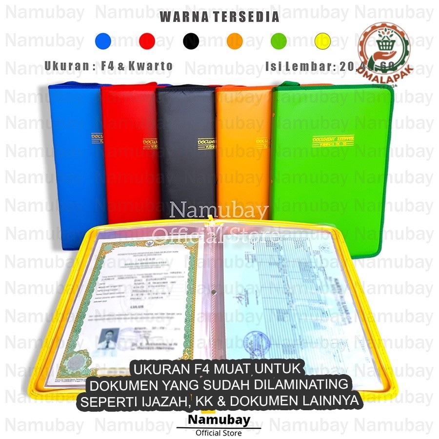 UMP- DOKUMEN KEEPER ISI 20,40,60 LEMBAR/DOKUMEN KEEPER RESLETING/MAP ANTI AIR/MAP DOKUMEN/CLEAR HOLD