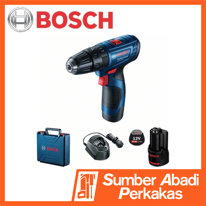 BOSCH GSR-120-2-Li Mesin Bor Cordless Drill Driver Gen 3 10mm 12V Obeng Baterai Batre Tangan Tanpa K