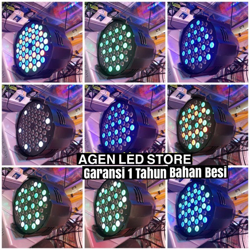Lampu Parled RGBW 54 LED Par Led 54 LED Lampu Panggung RGBW Disco RGBW Parled RGB Par Led RGB