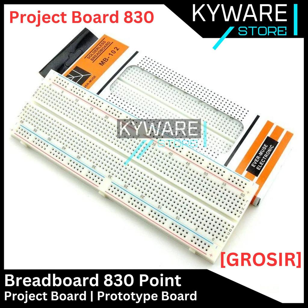 KYWARE Breadboard 830 Point MB-102 Project Board Besar 830P Protoboard