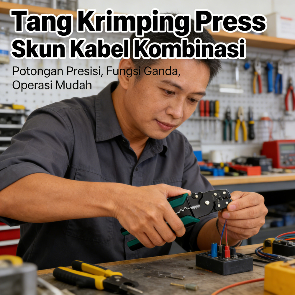 Press Skun Kabel Kombinasi Tang Potong Kupas /Tang Press Skun Kabel Multifungsi Tang Krimping /Tang 