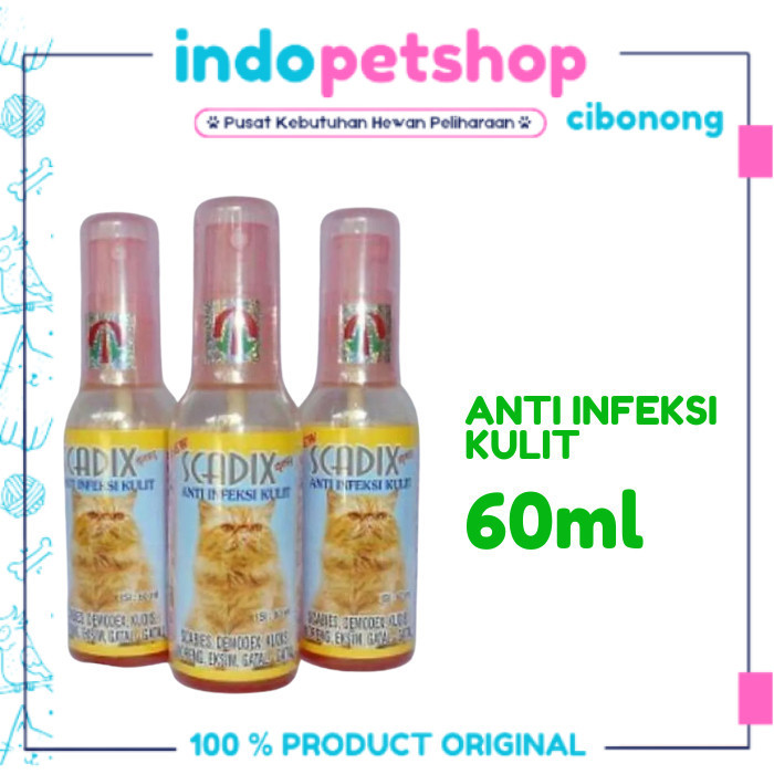 Scadix Obat Jamur Kucing Obat Scabies Kucing Scadix Spray