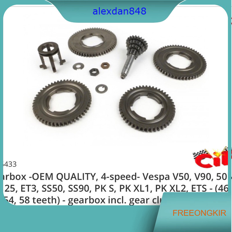 4 speed Cif vespa pts special Pk original bukan newtech