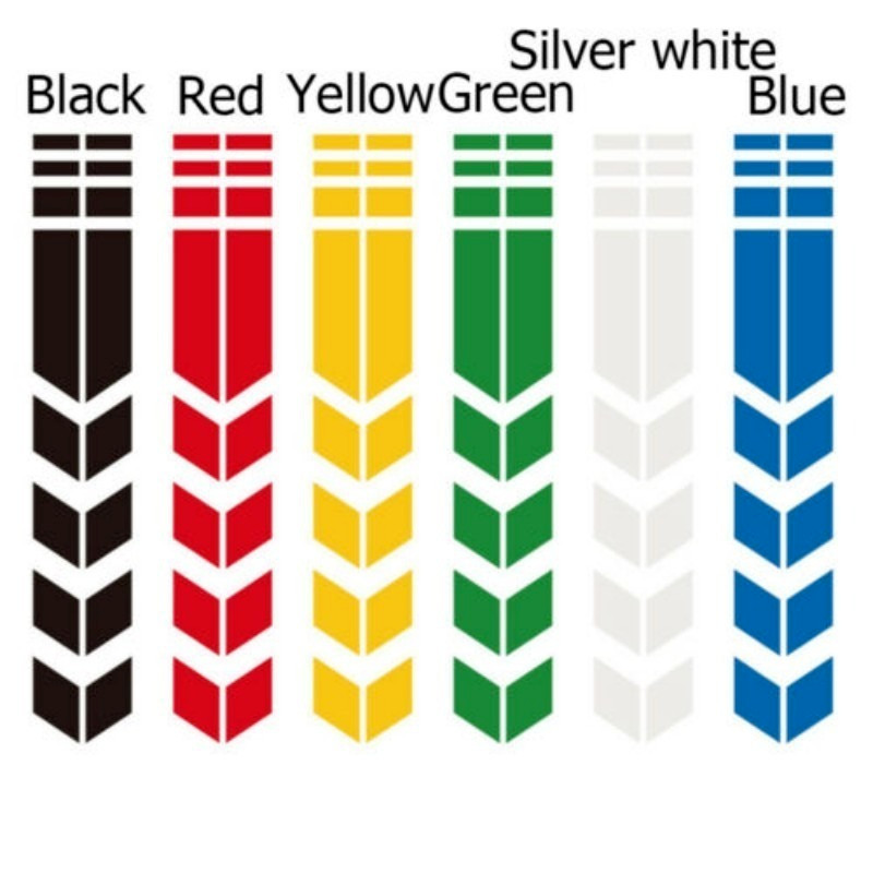 Motorcycle Stripe Arrow Reflective Stickers Safety Warning Fender Paste Waterproof Oilproof Tape Dec