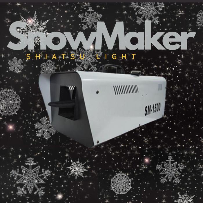 SNOWMAKER Mesin Salju Buatan Snow Machine 4L 1500W with Remote Portble & Efisien untuk Area 60 M² Ku