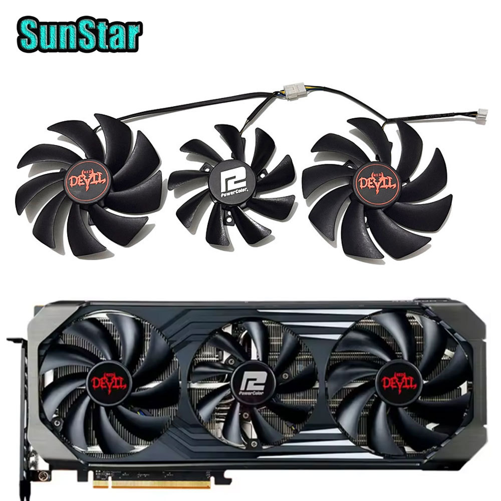 New FD9015U12D 85MM-95MM 4PIN 12V 0.5A GPU Cooling Fan,For POWERCOLOR RX6700XT 6750XT 6800 6800XT 69