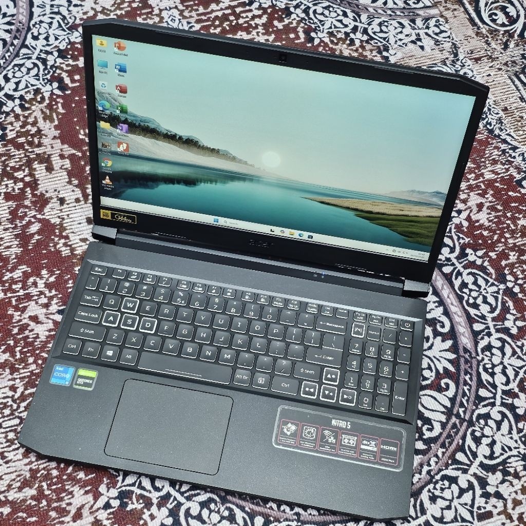LAPTOP GAMING ACER NITRO 5 INTEL CORE I5-11300H RAM 8GB SSD 512GB GTX NVIDIA GEFORCE 1650 4GB DDR6 S
