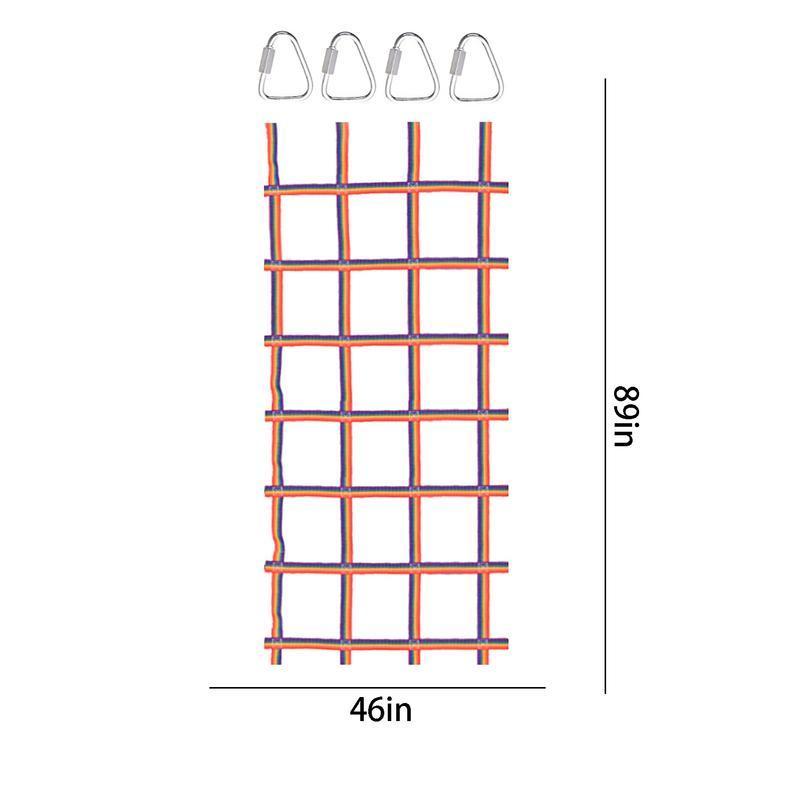 Net Climbing Indoor Outdoor Weave Net 89x46Climbing Swingset Polyester Rope Ladder rior Slackline