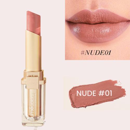Lumecolors VELVET CREME LIPSTICK 4g - Tahan 12 jam - Nude 01