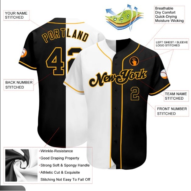 Jersey Baseball Bordir Custom Palembang Bordir Tebal Real