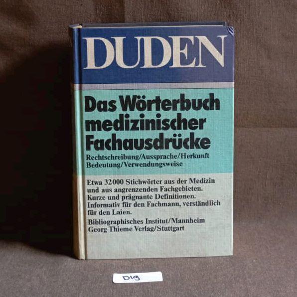 Duden - Das Worterbuch Medizinischer Fachausdrucke