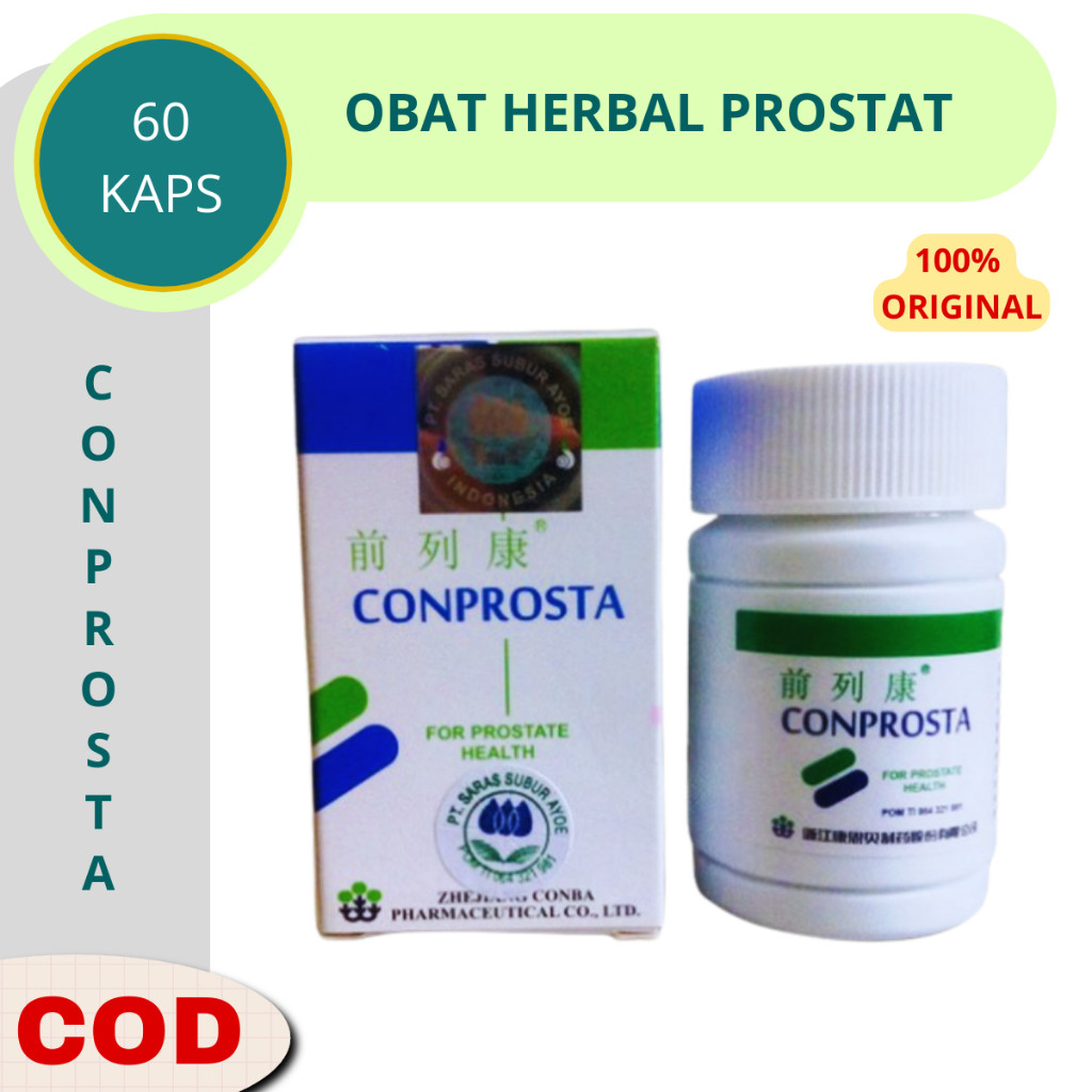 Obat Prostat Kencing Terus menerus Infeksi Saluran Kemih Anyang anyangan Cina Herbal Conprosta - 60 