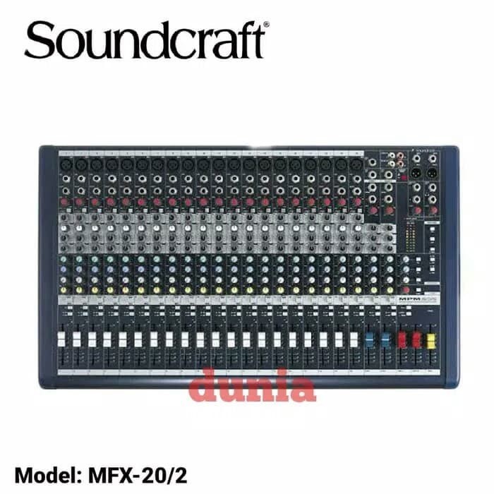 Mixer Soundcraft MFX 20 - 2 20 Channel