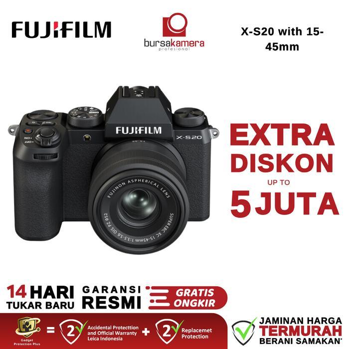 Fujifilm XS20 Kit 15-45mm Fuji X-S20 kit 15-45 mm XS 20 GARANSI RESMI - Kit 15-45mm