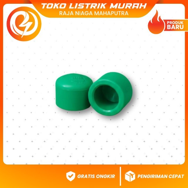 Dop 1” PPR Rucika Original – Tutup Pipa Air Panas Dingin Kuat & Tahan Lama