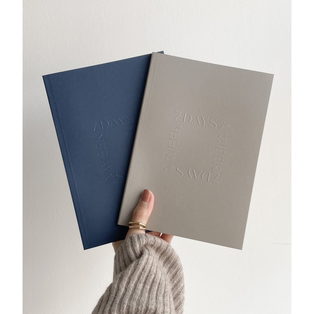 (Pena Paperclip) Notebook A5 / Notebook Aesthetic / Buku Tulis / Buku A5 / Notebook Polos / 7 DAYS A