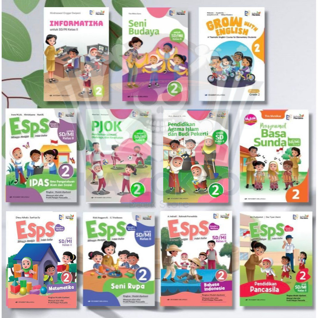 [RE] REVISI TERBARU Buku ERLANGGA Semua Mata Pelajaran Kelas 2 SD ( ESPS Bahasa Indonesia, ESPS Mate