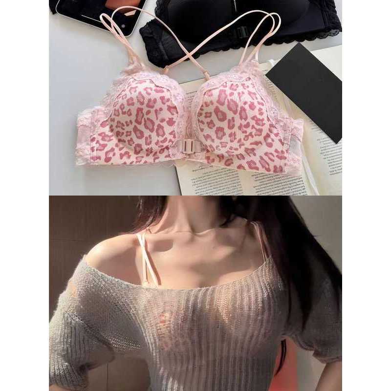 [COD]Pakaian dalam kancing depan wanita dada kecil bra tali bahu tipis