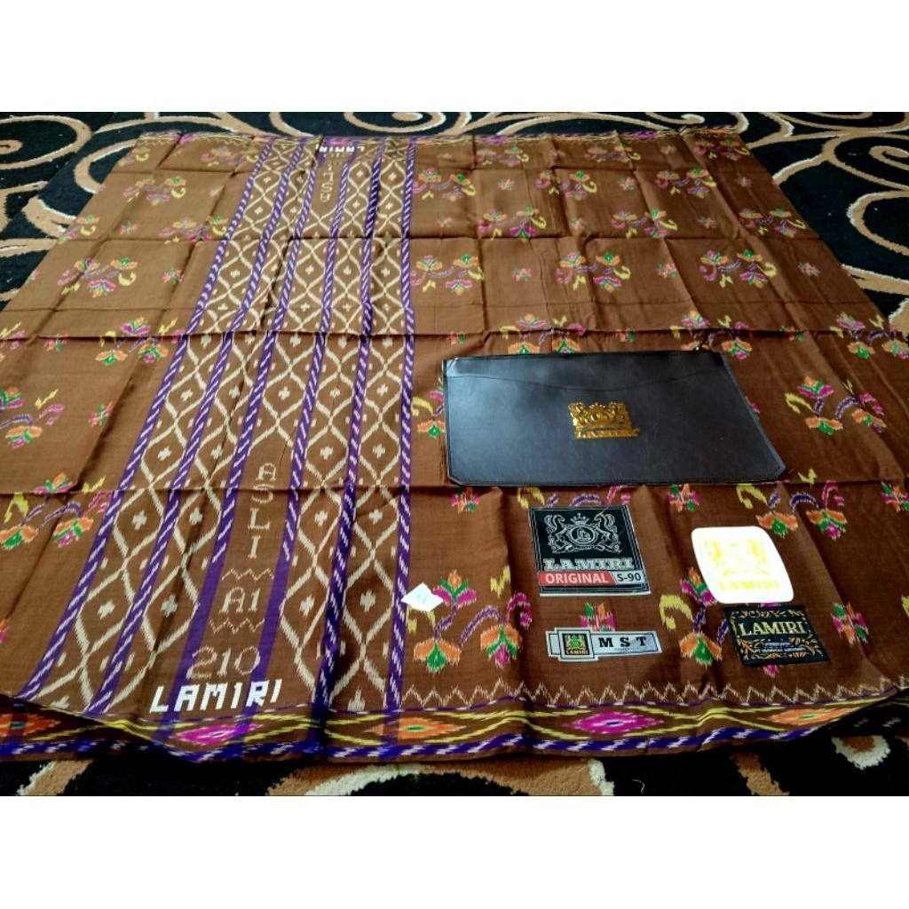 EZMOSHOP [PROMO BIG SALE] SARUNG LAMIRI KEMBANG MST S90 100% FULL SUTRA ASLI TERMURAH SARUNG DEWASA 