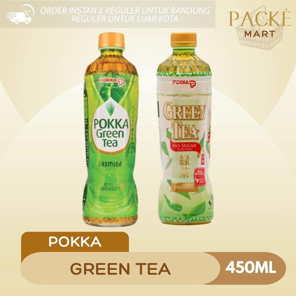 Pokka Green Tea Jasmine 450ml / Jasmine Tea / Teh Melati / Minuman Teh