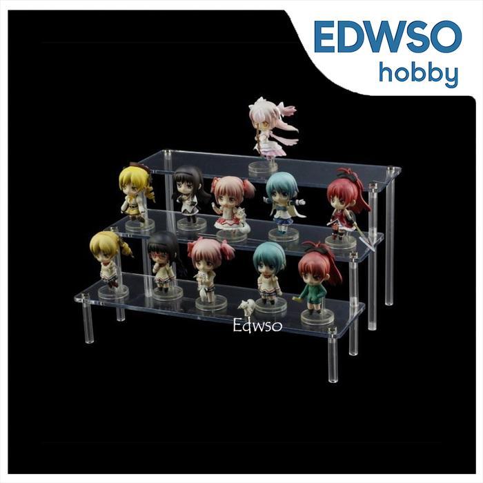 Stand Base Display Acrilic Akrilik Tingkat Action Figure Gundam SHF VT - Z-009