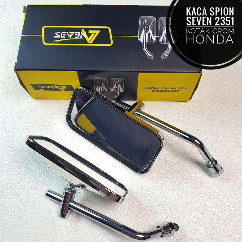 Kaca Spion Seven 2351 Kotak Model kotak Crom CB  Honda
