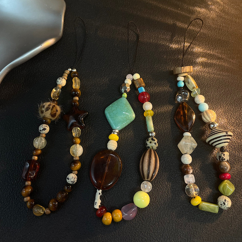 Versatile Large Acrylic Loose Bead Mobile Phone Chain Necklace Bead Pent Bag Hanging Loose Bead y Ac