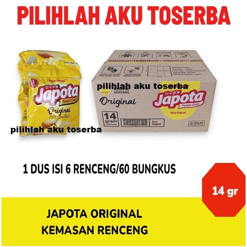 JAPOTA Keripik Kentang Original / Original RENCENG - (HARGA 1 DUS)