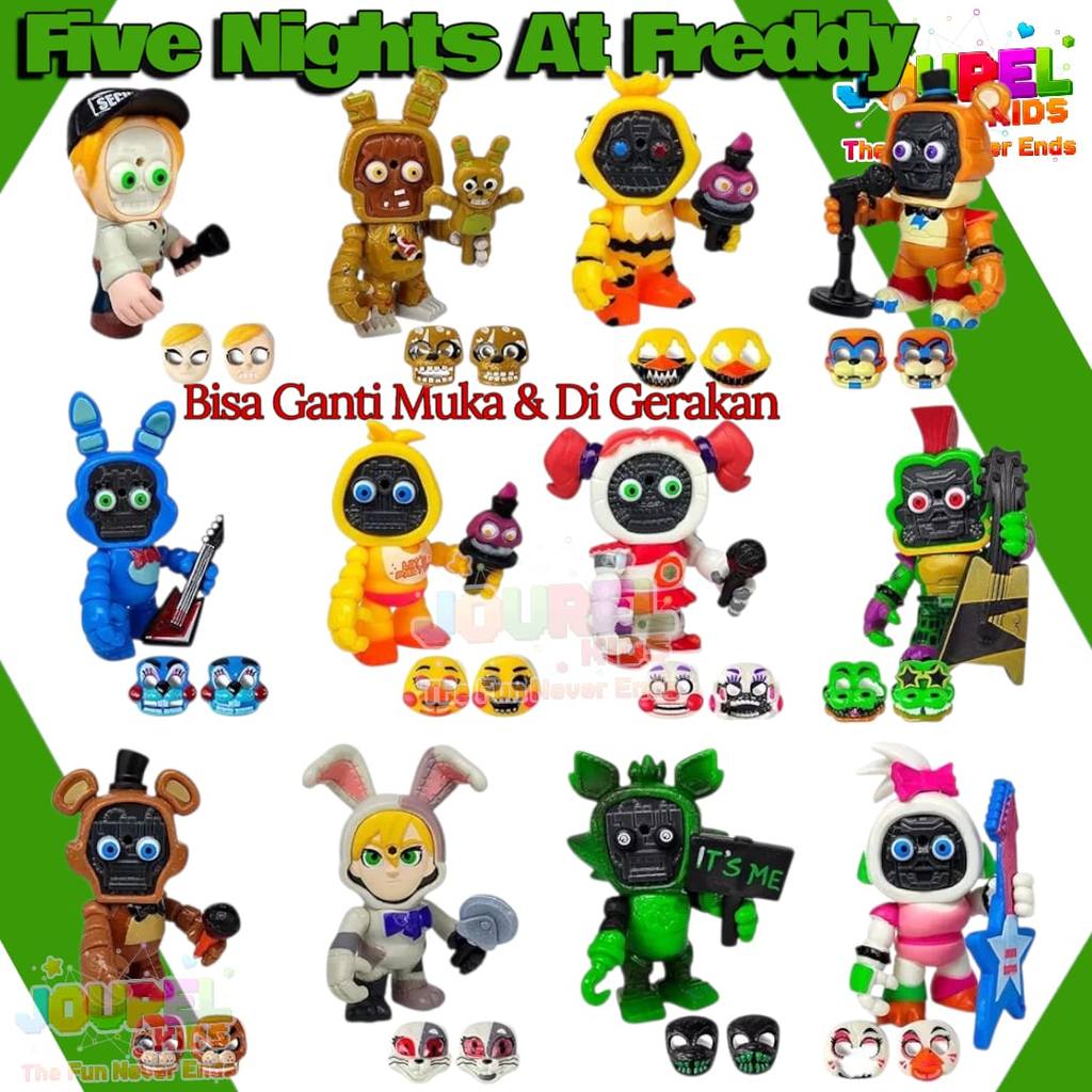 TERBARU Five Nights At Freddy Funko Snaps Action Figure Fnaf Mainan Anak Topper