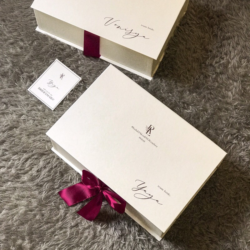 box bridesmaid XL-XXL | box groomsman| custom hardbox | custom nama | wedding | box slide |box souve