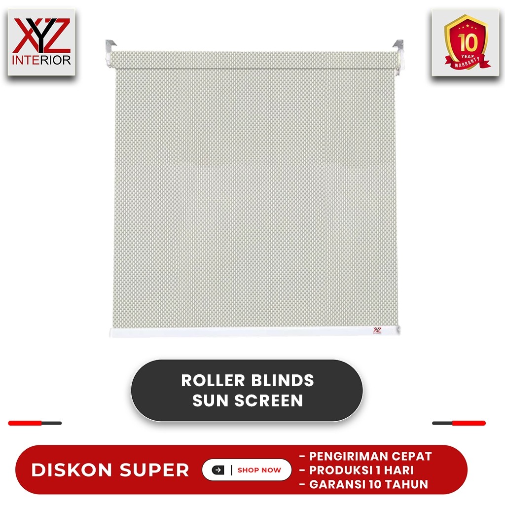 Bcw Roller Blind Indoor Sunscreen - Tirai Gulung - Ukuran Custom