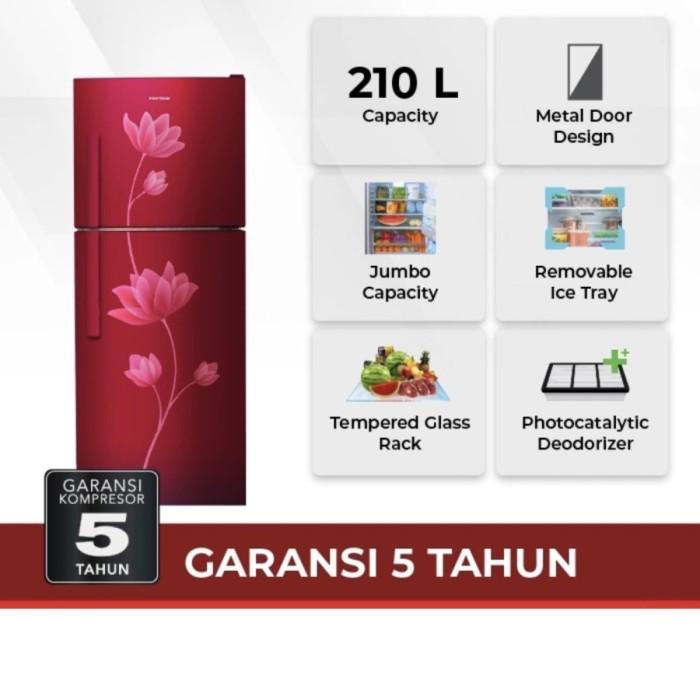 Kulkas Polytron 2Pintu PRB219 / Polytron PRB219B / Polytron PRB 219R - PRB219R