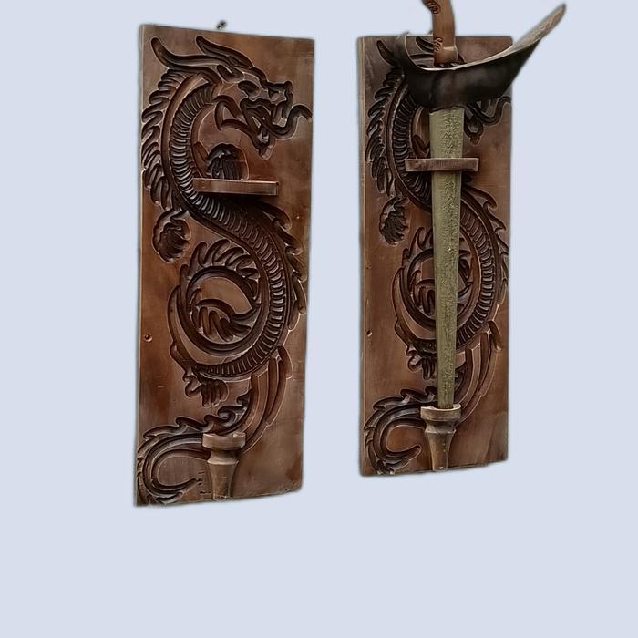 blawong ukir naga ukuran keris standart