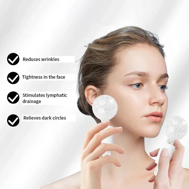 Face and eye massage ball Ice wave ball Korean ice wave energy ball beauty salon for women, home cry