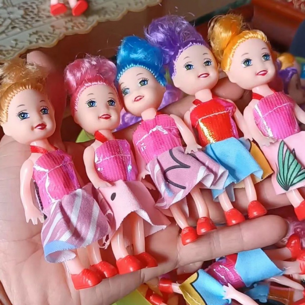 Boneka Mini Fashion Doll Anak Perempuan Mainan Boneka Plastik Lucu Mini Doll Koleksi Anak