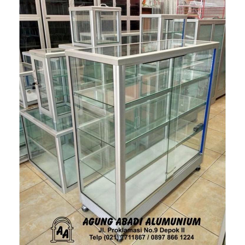 Etalase Kaca 1 Meter - Baru