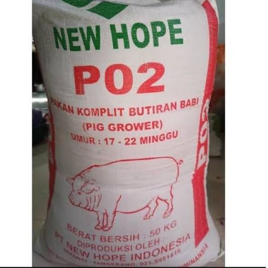 Pakan Ayam New Hope PO2 Pur Unggas Ayam Babi Pelet Repack 10 kg - po2 bentukkasar