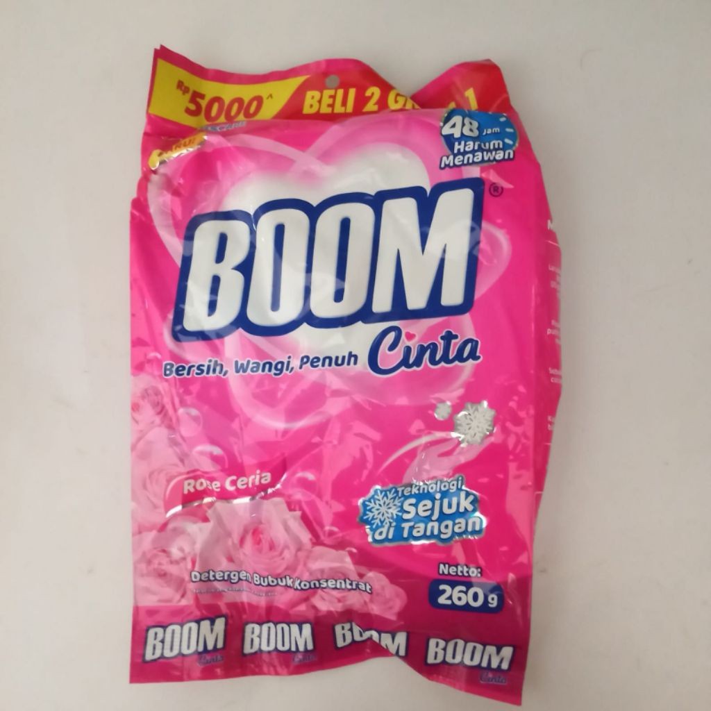 MURAH (1pcs) Sabun cuci baju BOOM Kemasan 225gr / Deterjen BOOM / sabun deterjen/ sabun boom deterje